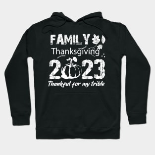 Family thanksgiving 2023, thankful for my trible, Funny Thanksgiving 2023,Thankful Family Hoodie